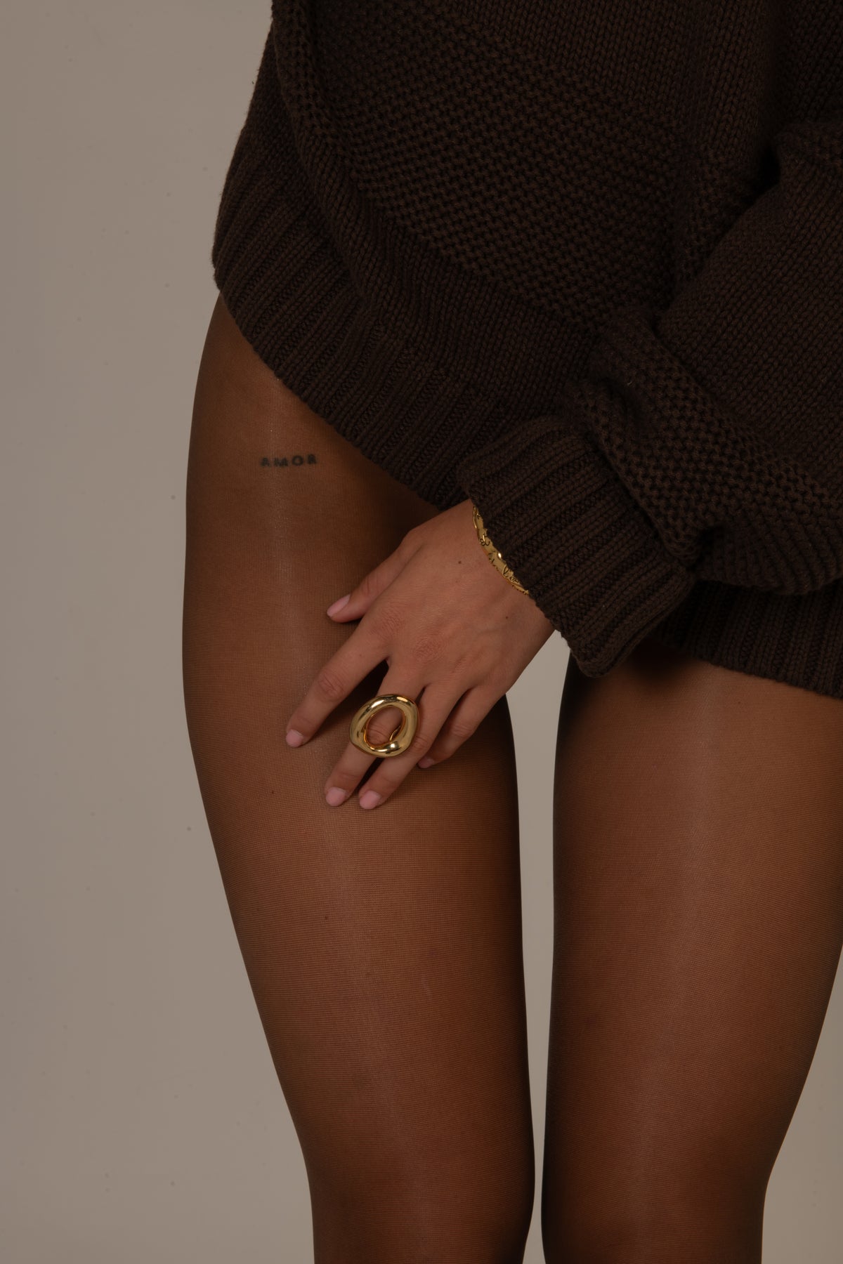 Collant Transparent 20D - Marron