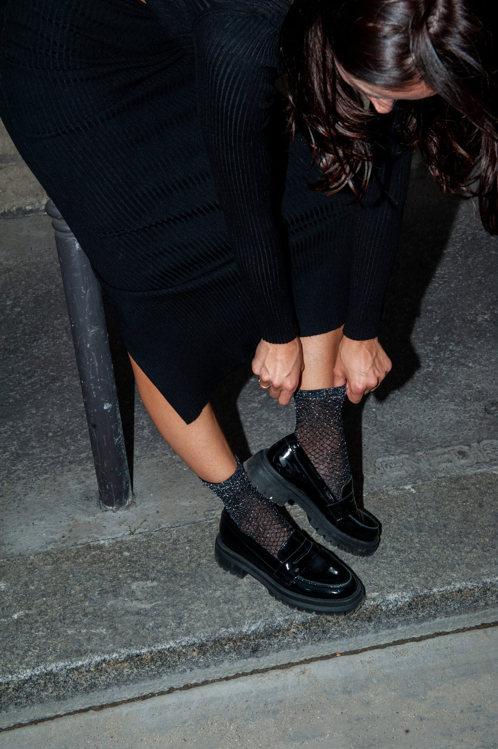 Socquettes Petite Résille Lurex - 20D