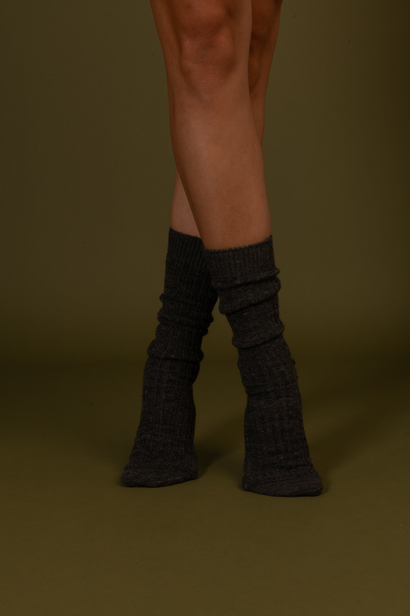 Chaussettes Laine Alpaga Anthracite