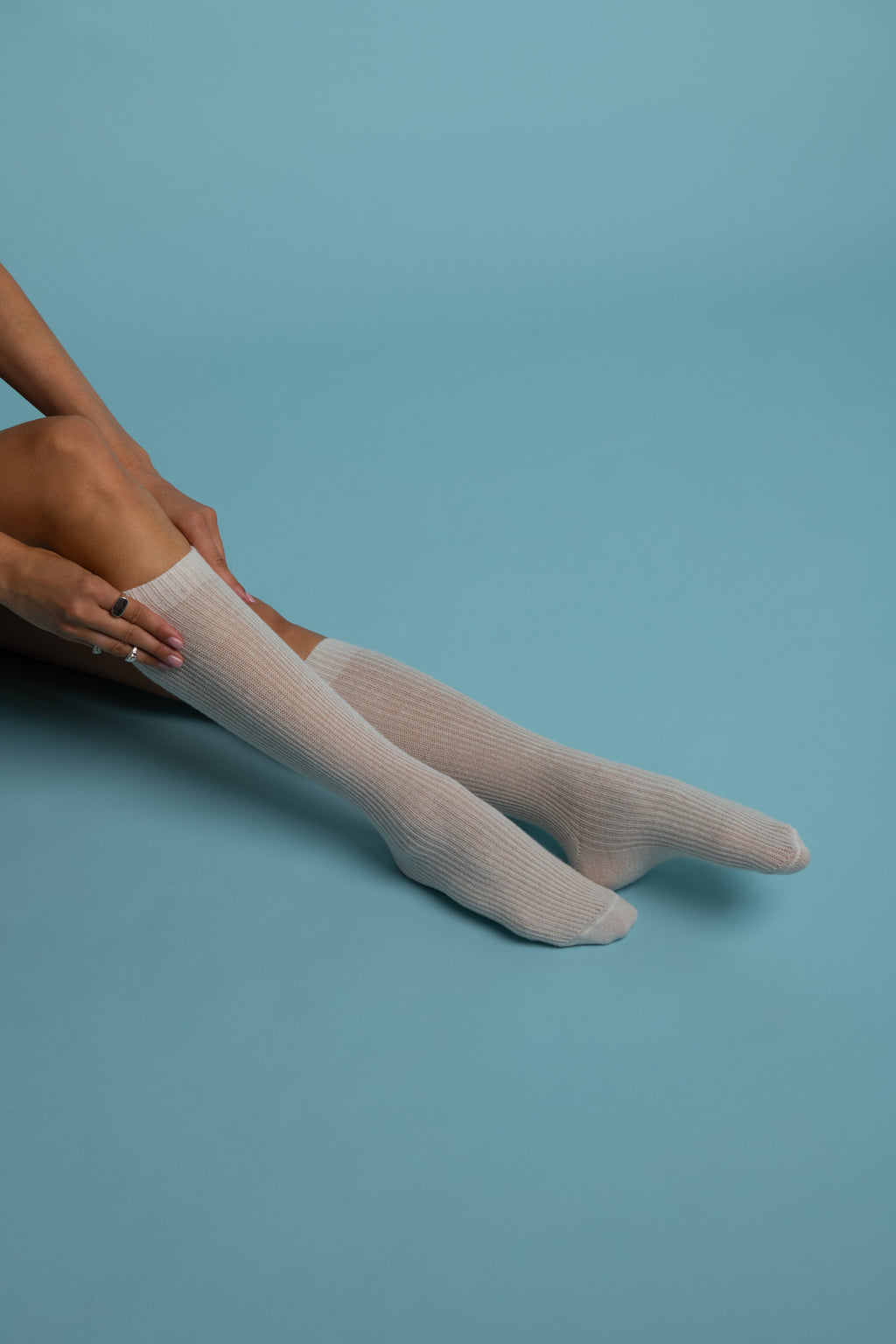 Chaussettes Cachemire 10% - Crème