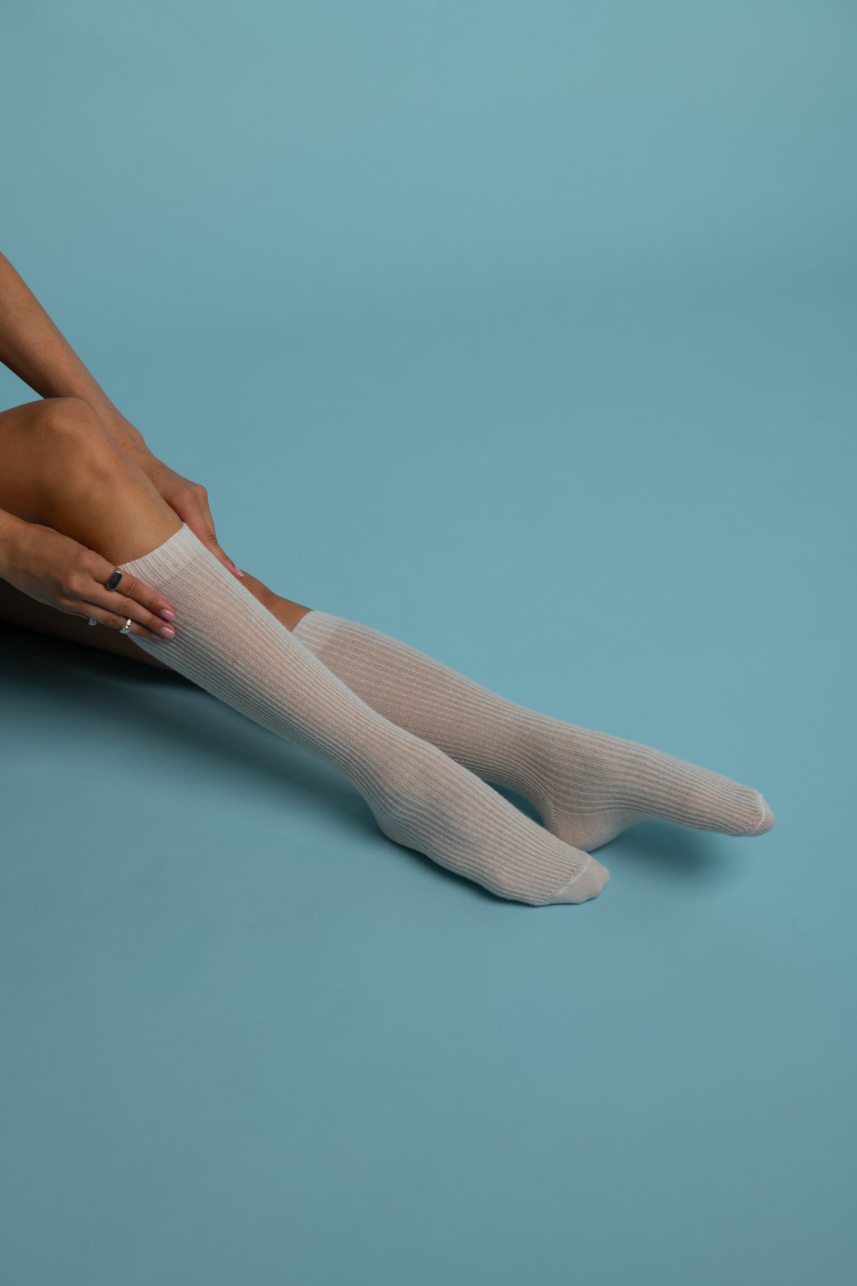 Chaussettes Cachemire 10% - Crème