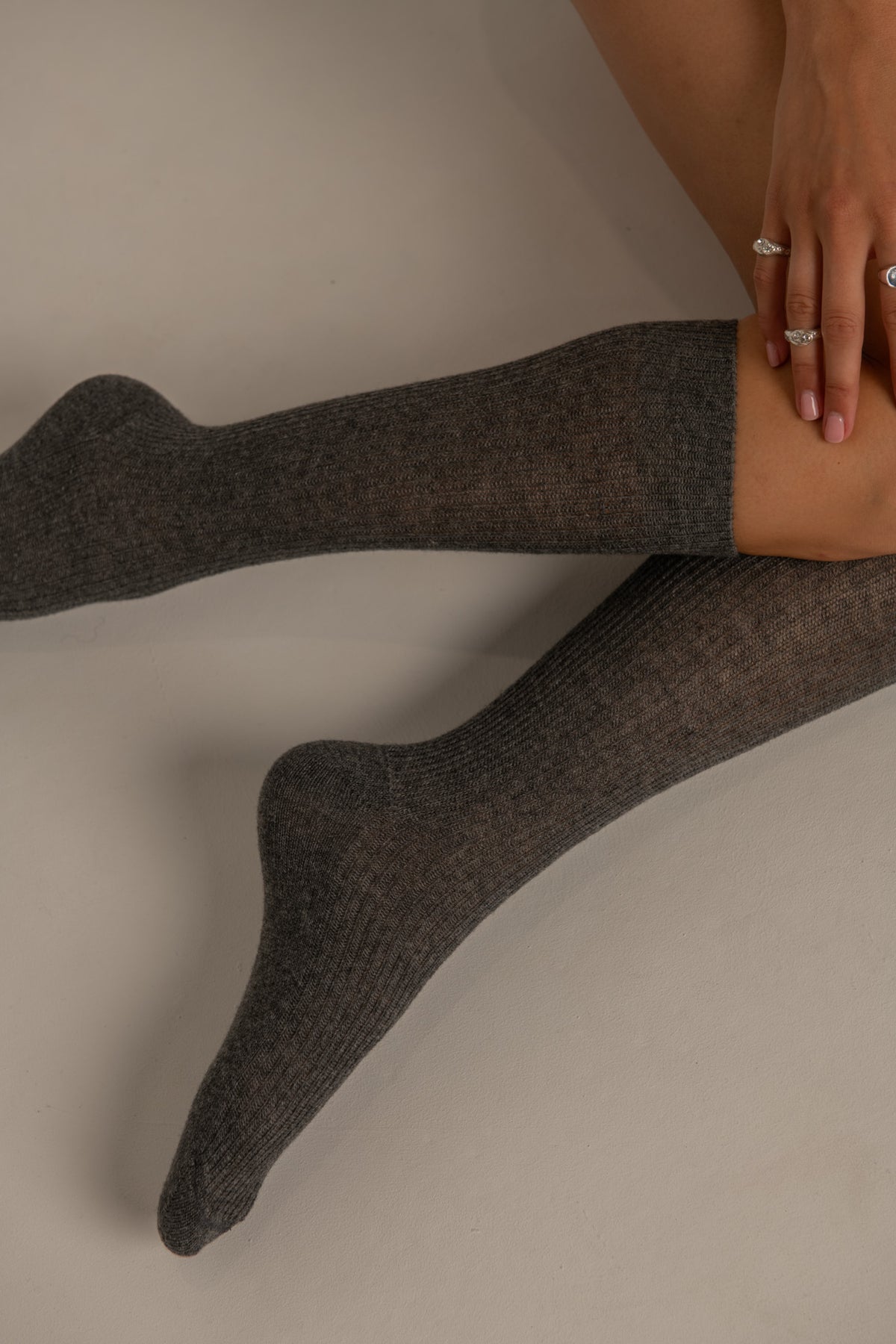Chaussettes Cachemire 10% - Grise