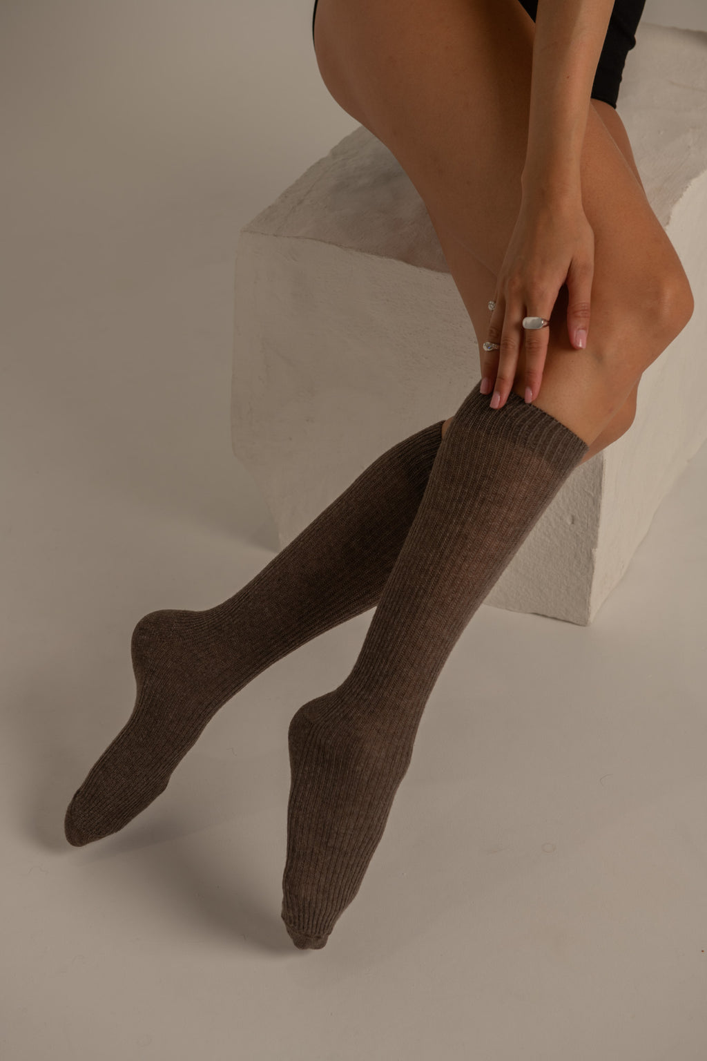 Chaussettes Cachemire 10% - Choco