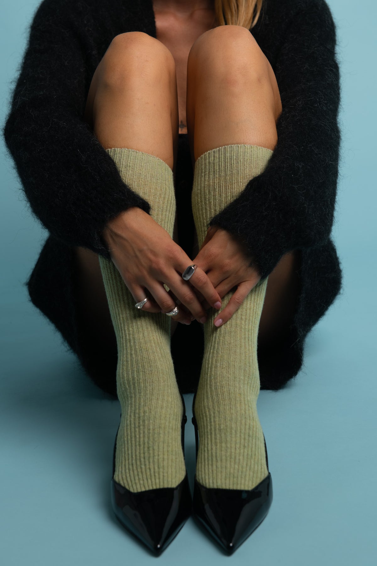 Chaussettes Cachemire 10% - Matcha