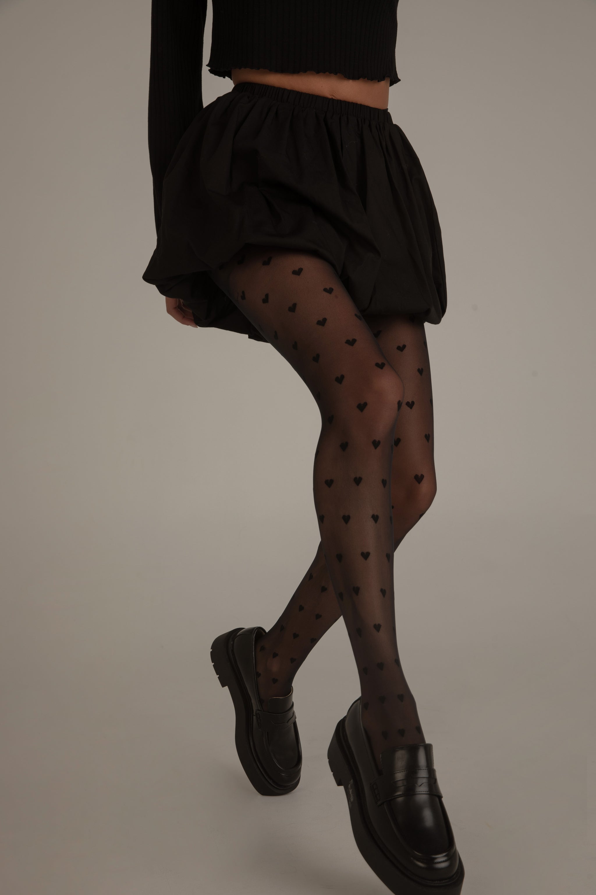 Collant Petit Coeur Collant Mode Motif Coeur 30D