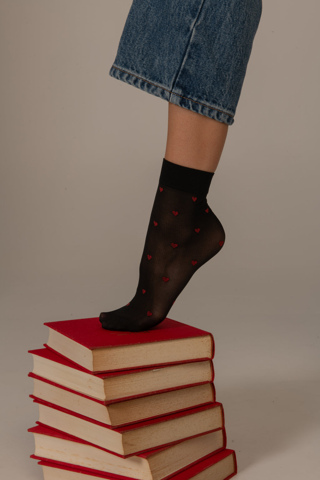 Socquettes Coeur Rouge - 20D
