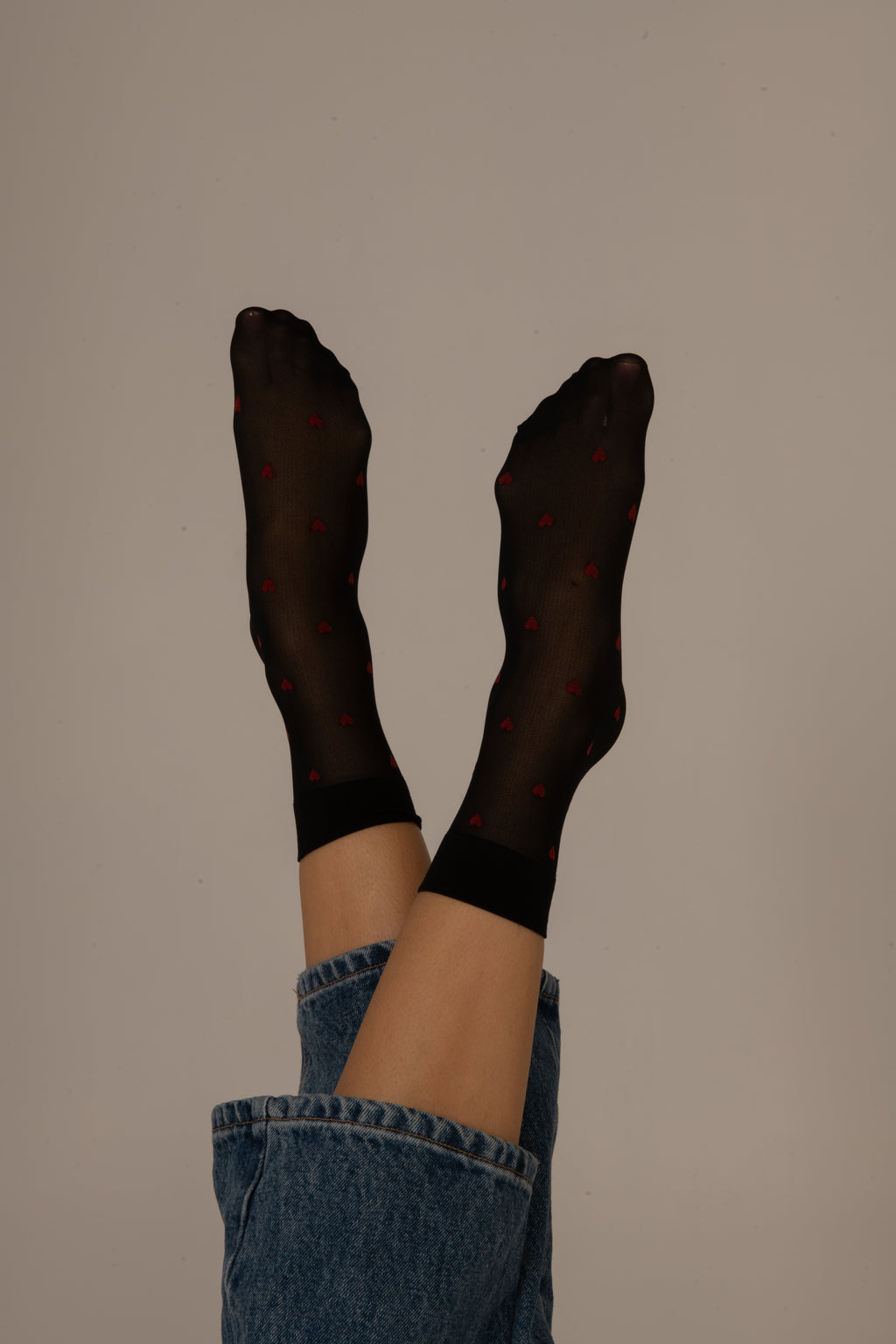 Socquettes Coeur Rouge - 20D