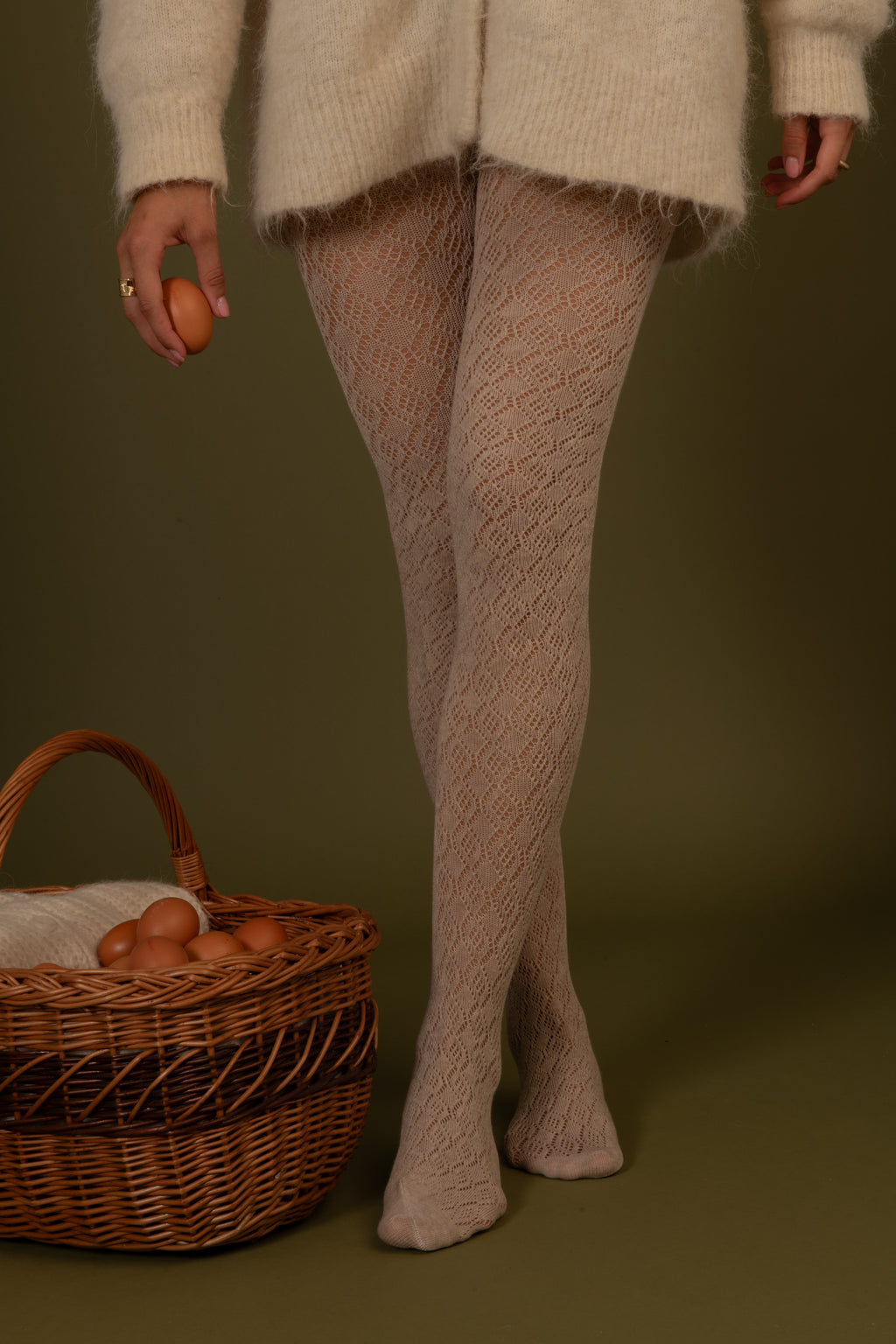 Collant Dentelle Coton - 60D