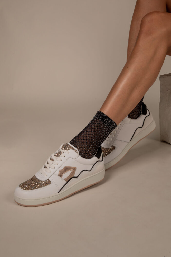 Socquettes Petite Résille Lurex - 20D