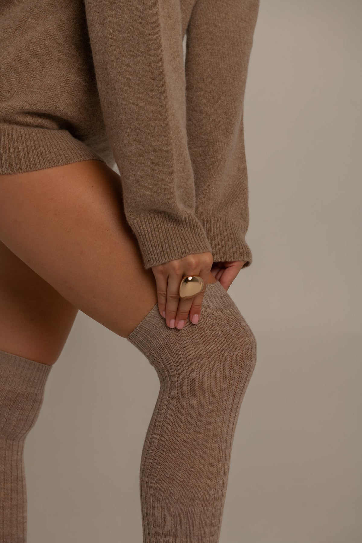 Jambières Laine Alpaga Camel