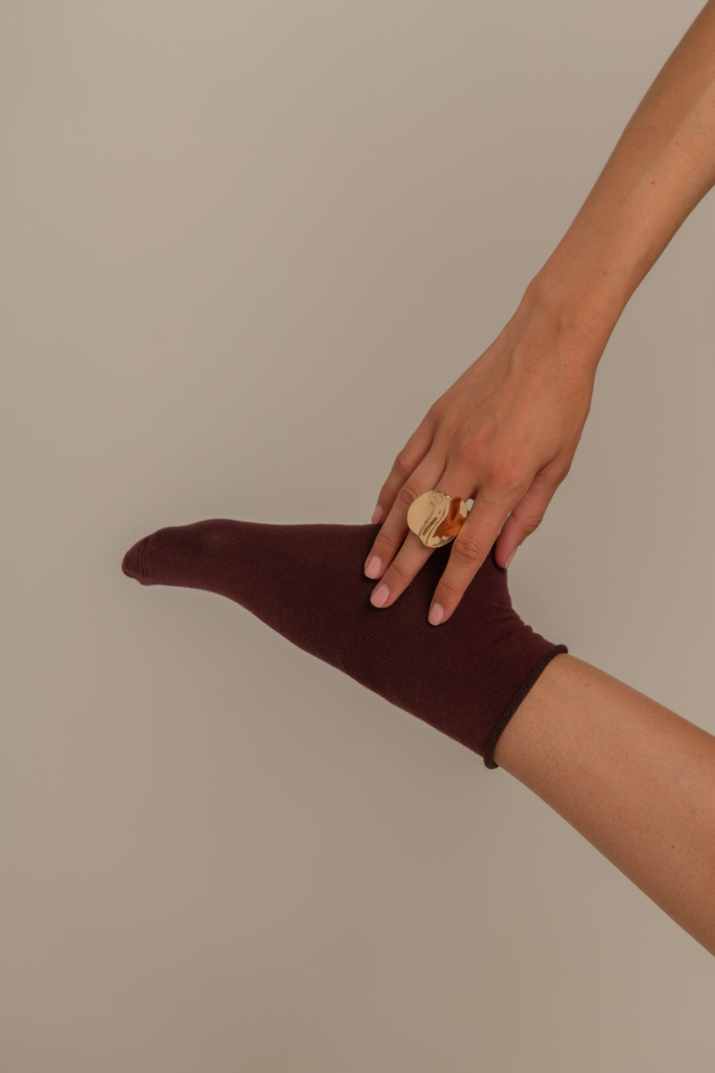 Chaussettes Loulou - Burgundy