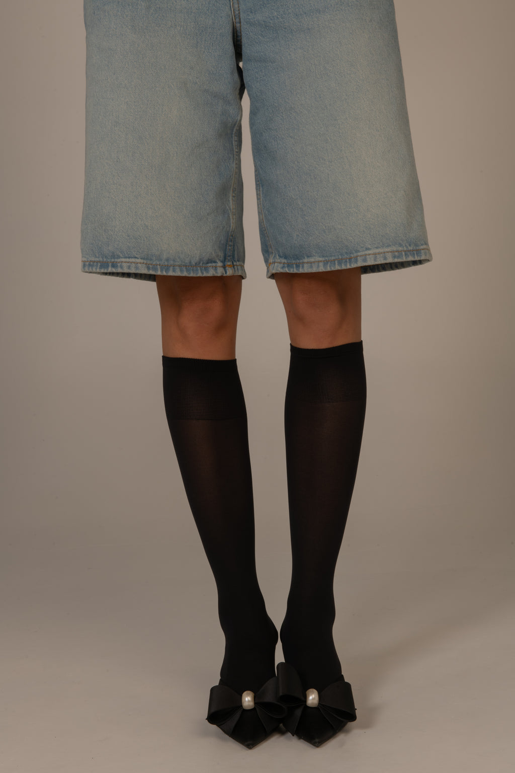 Mi-bas Microfibre - 50D - Noir