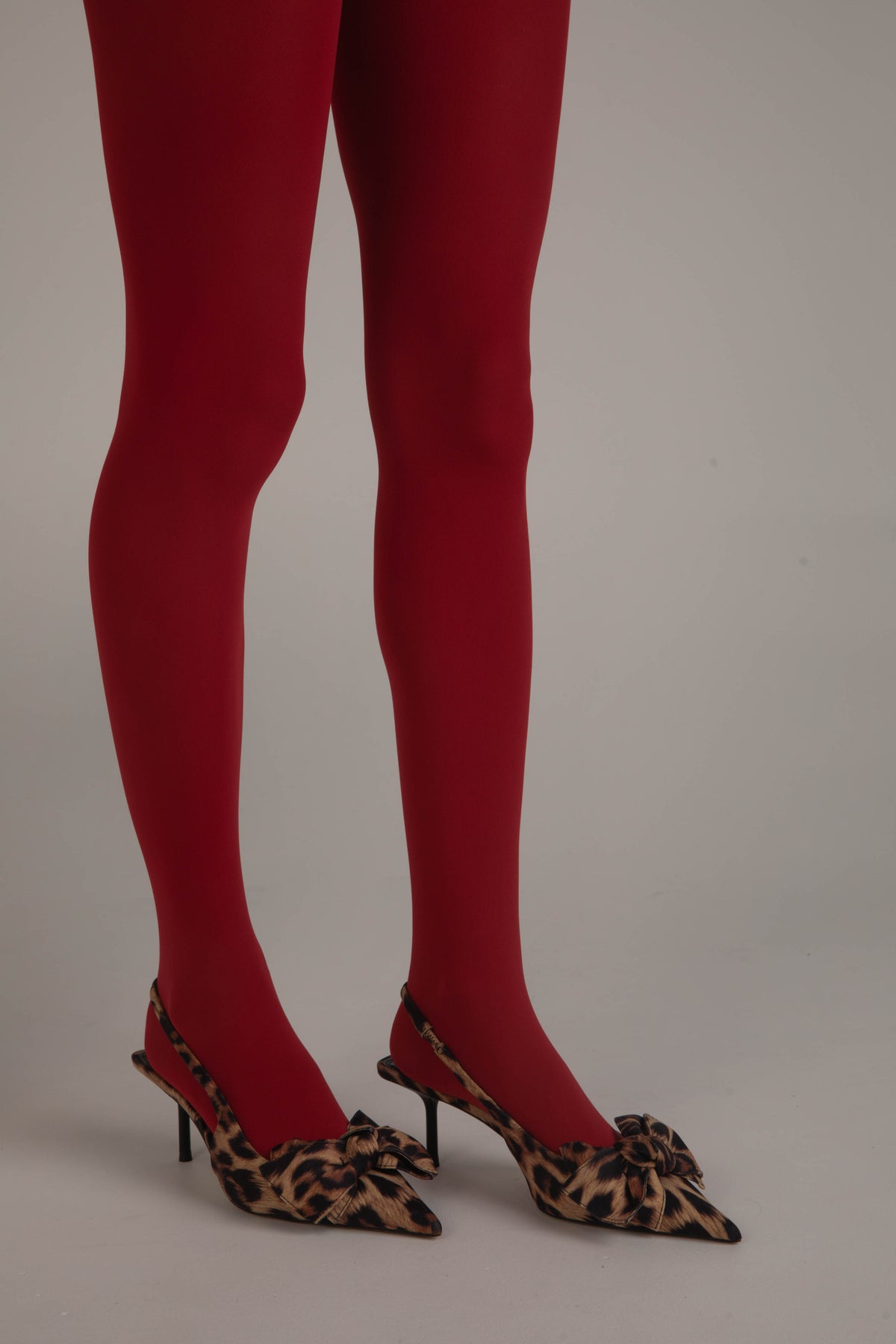 Collant Super Résistant – Opaque Rouge  Microfibre – 80D 3D