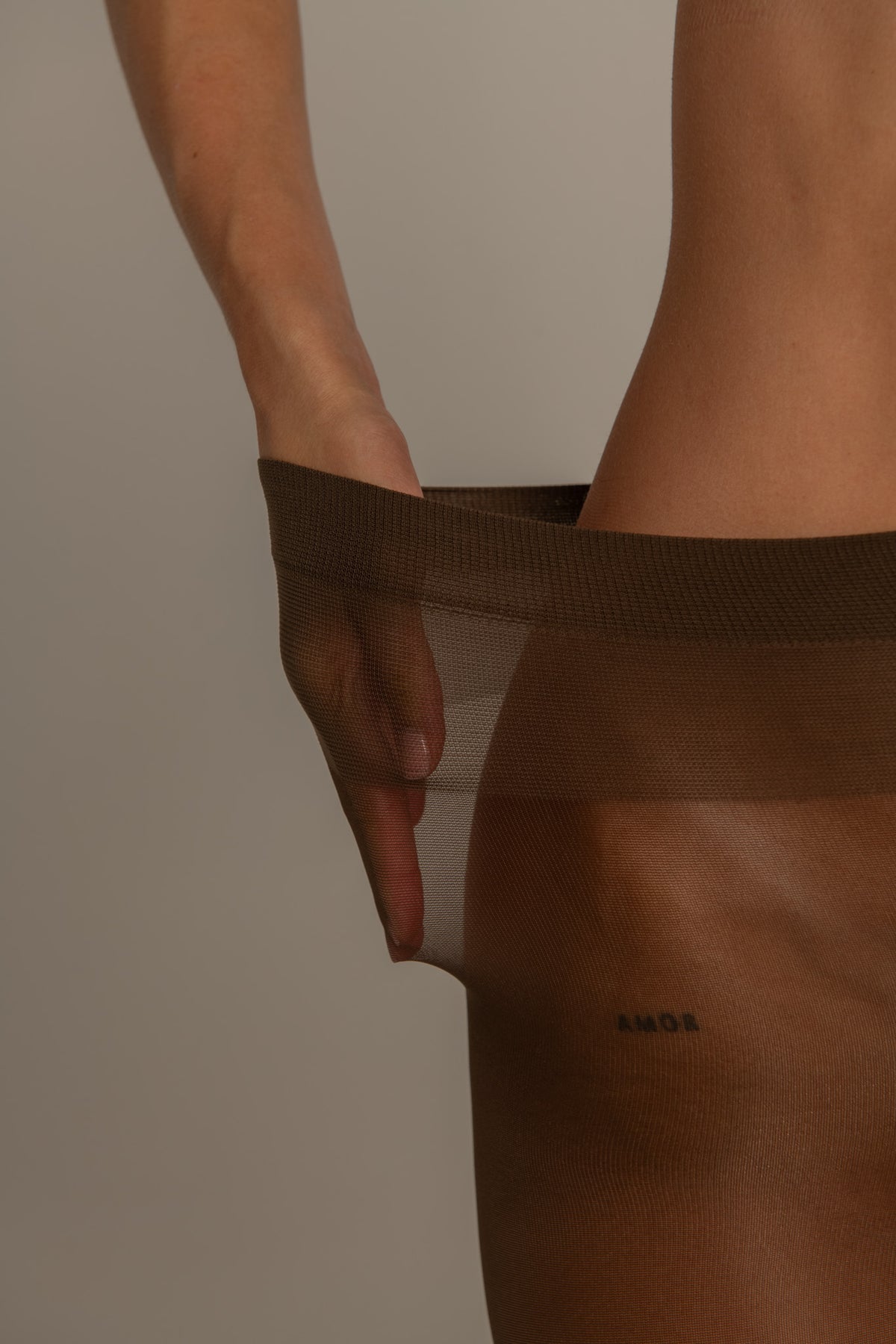 Collant Semi-Transparent 40D - Marron
