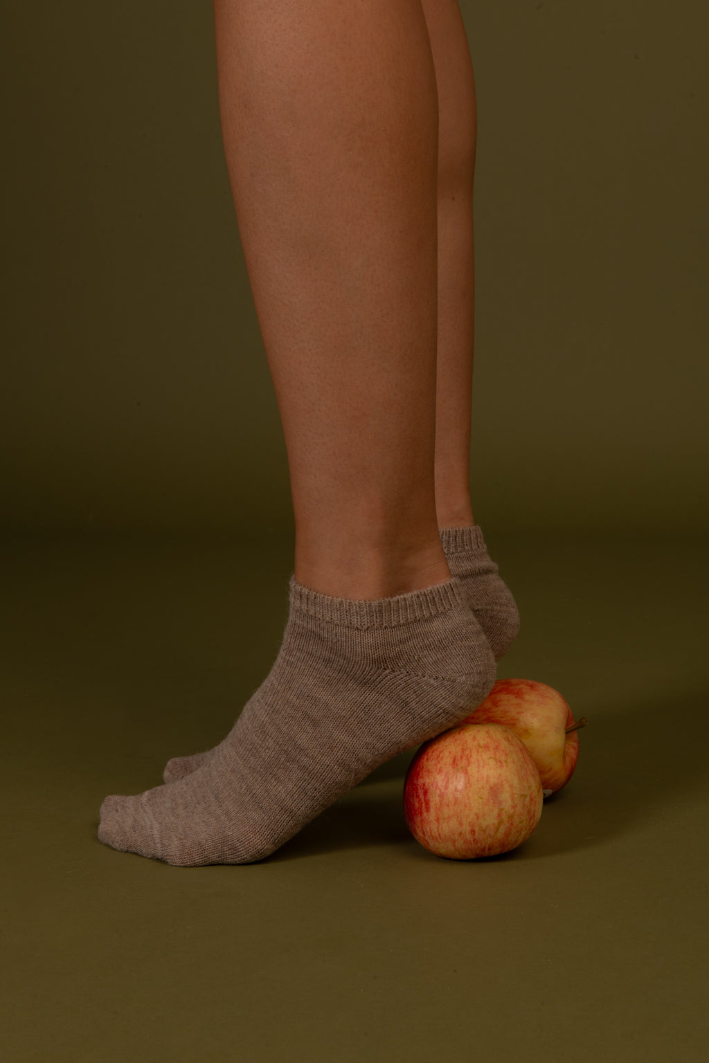 Socquettes Laine Alpaga Camel